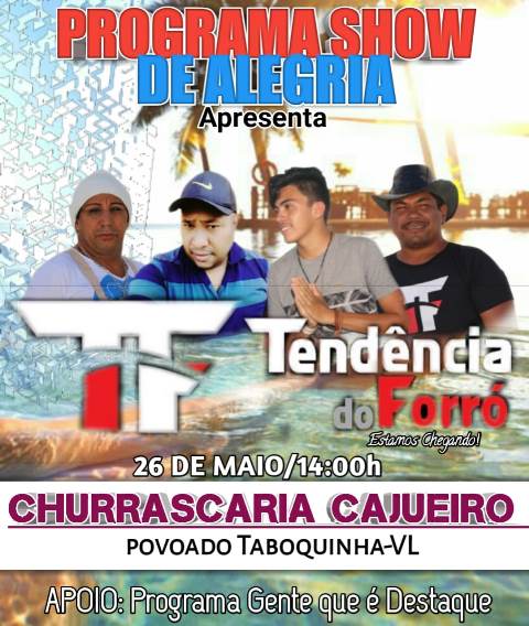 Dia 26 de maio estreia Show de Forró nas Comunidades