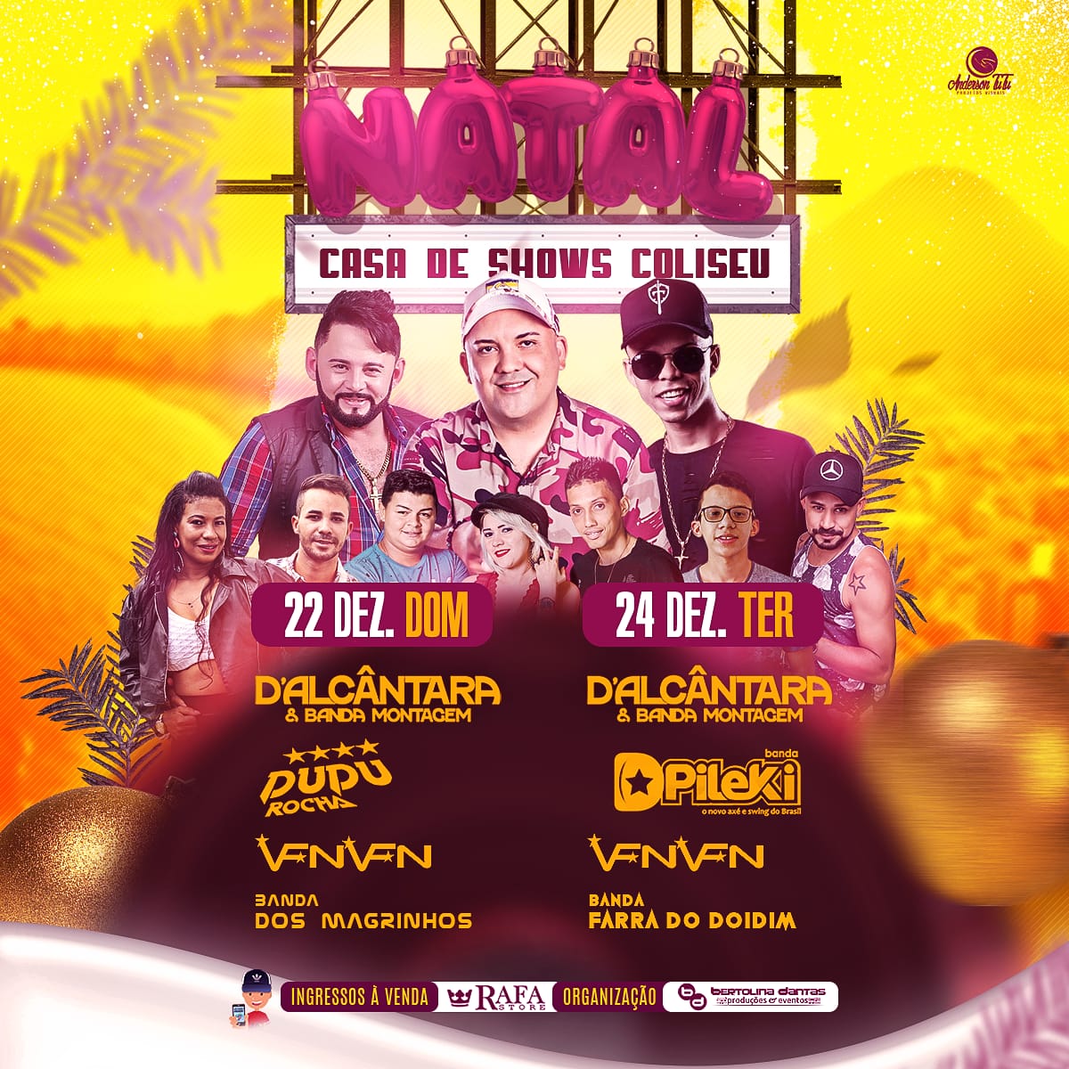 Natal de Valença é no Coliseu Casa de Shows e Eventos