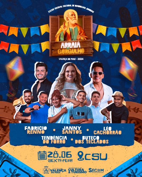Tudo pronto XXXIV Festival Cultural Junino “Arraiá do Gorgulho”