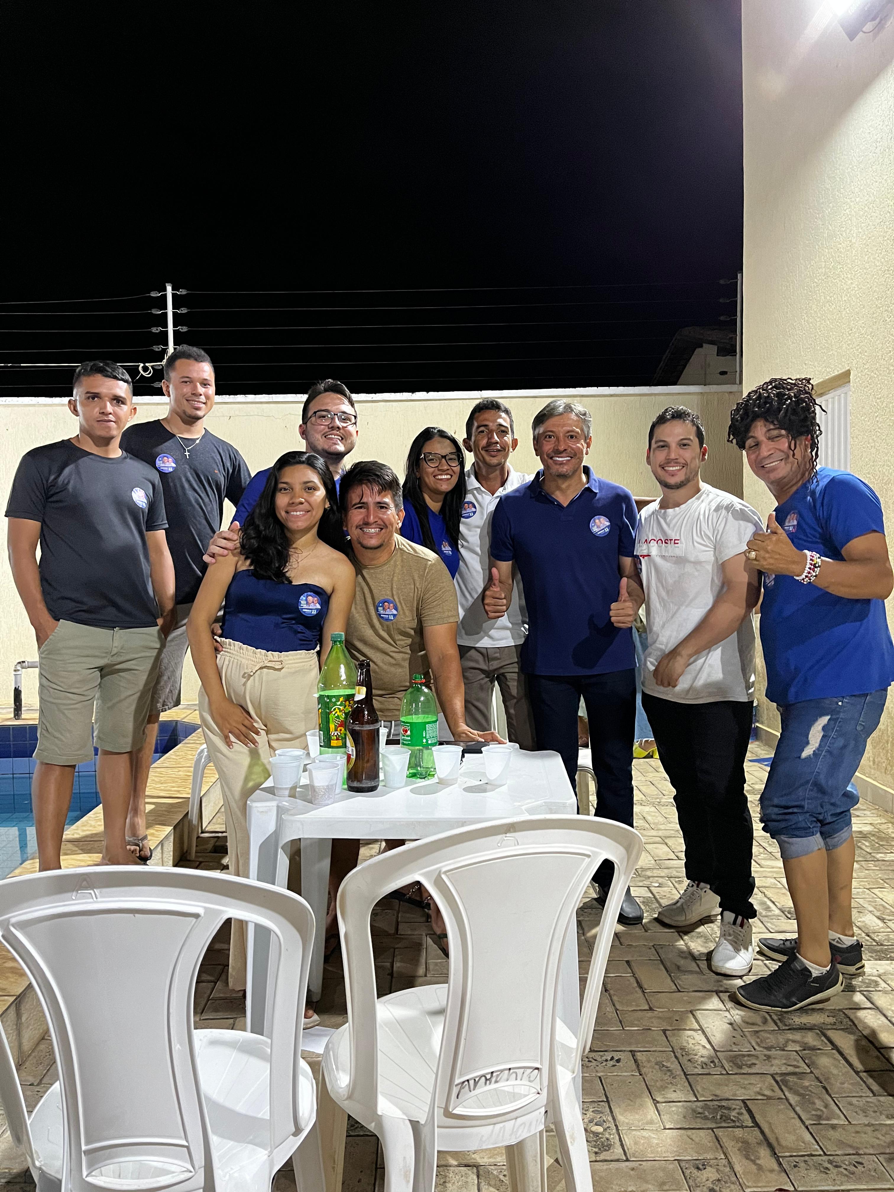 Candidato Leilivan Martins participa do anuncia da pesquisa que mostrar liderança a reeleição de Marcelo Costa