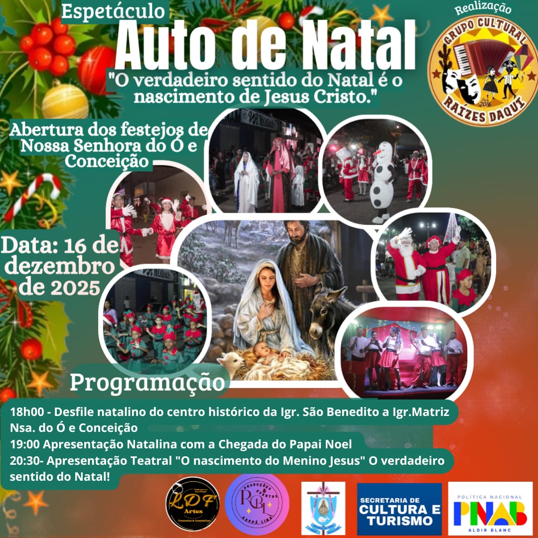 Cia de Teatro Raízes Daqui realiza Auto de Natal em Valença