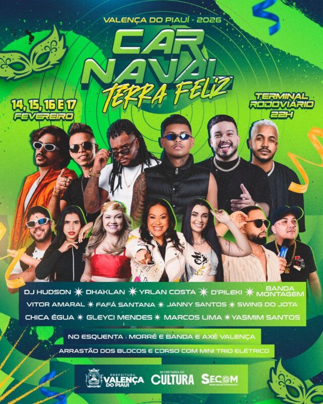 Tudo pronto para o carnaval 2026 em Valença