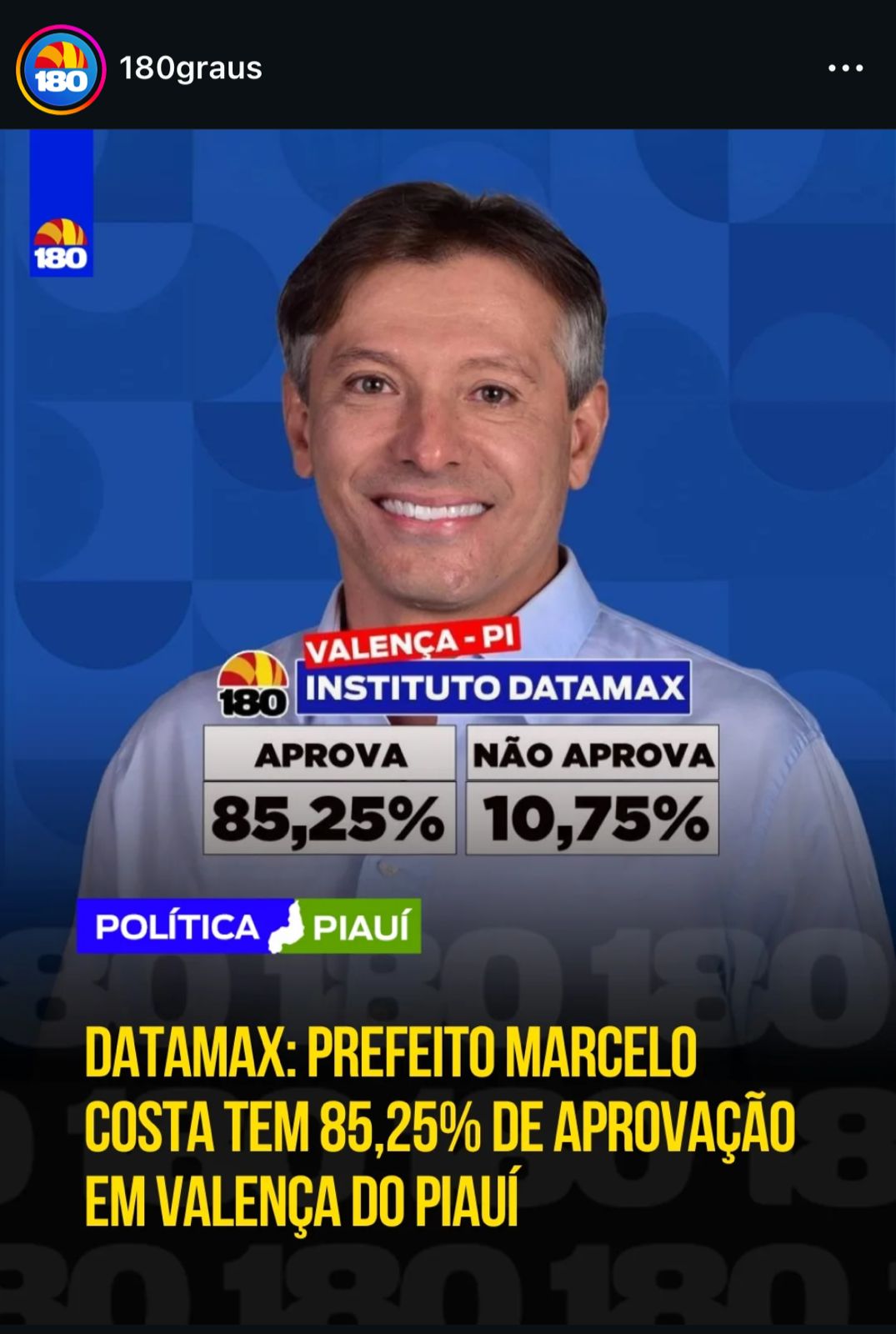 85% da população de Valença aprova o Trabalho da gestão do Prefeito Marcelo Costa, aponta Datamax