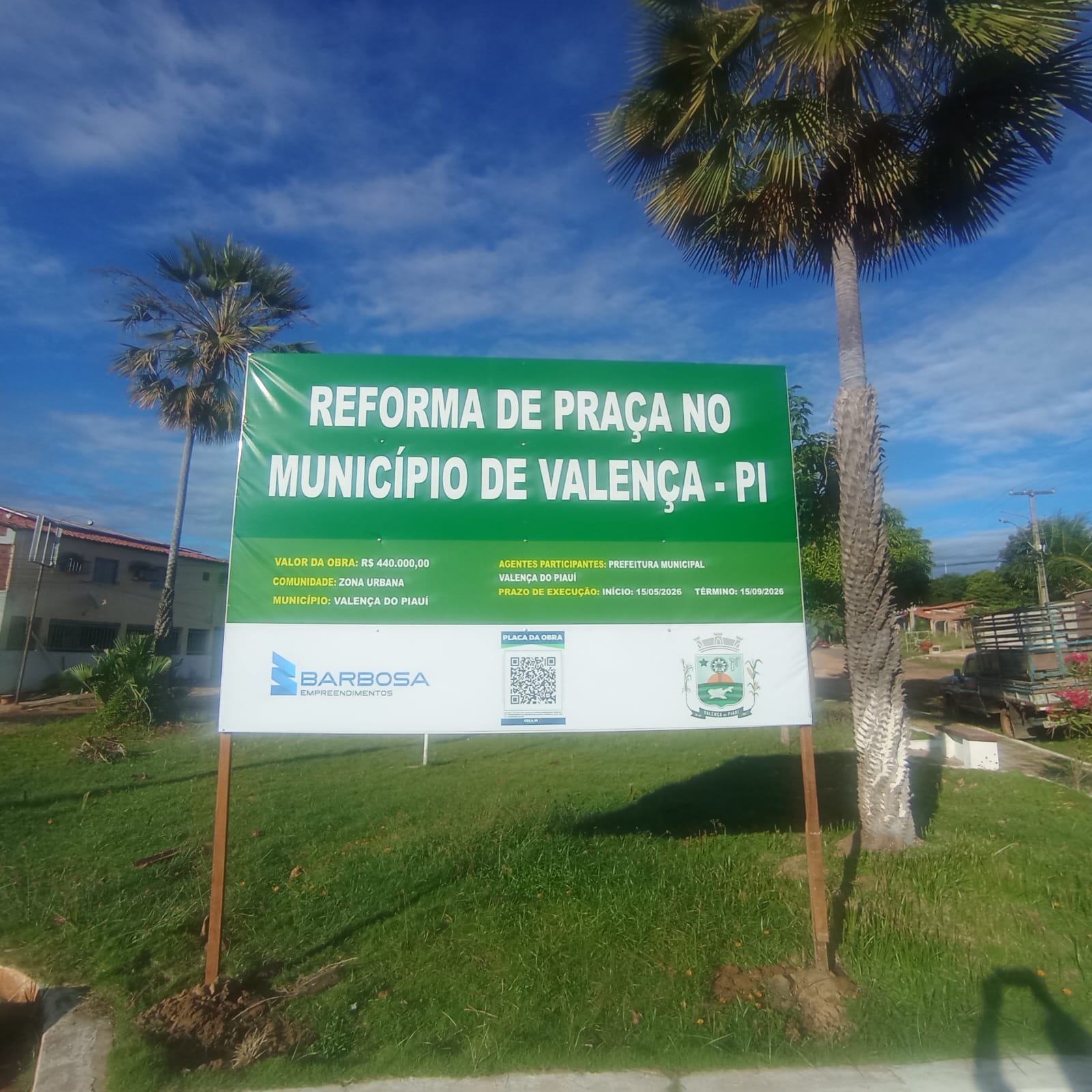 Prefeitura de Valença trabalha na reforma e ampliação da Praça