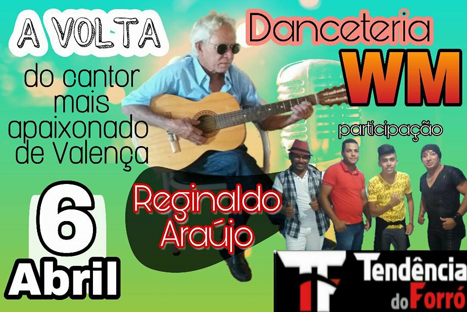 À volta: Cantor e Compositor Reginaldo Araújo voltará aos palcos