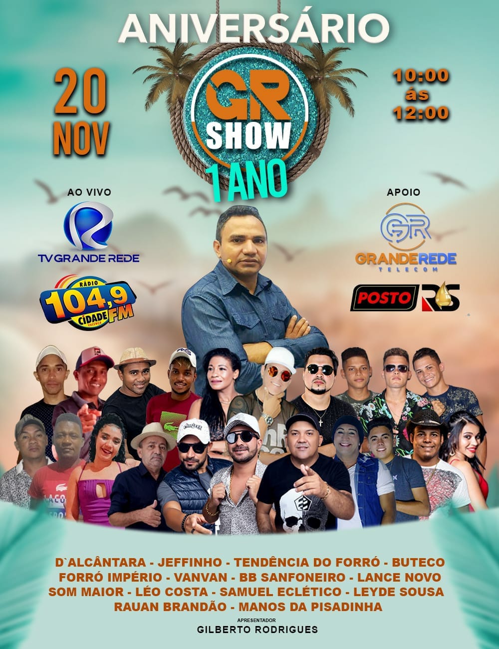 Programa GR Show da TV Grande Rede comemora um ano de sucesso