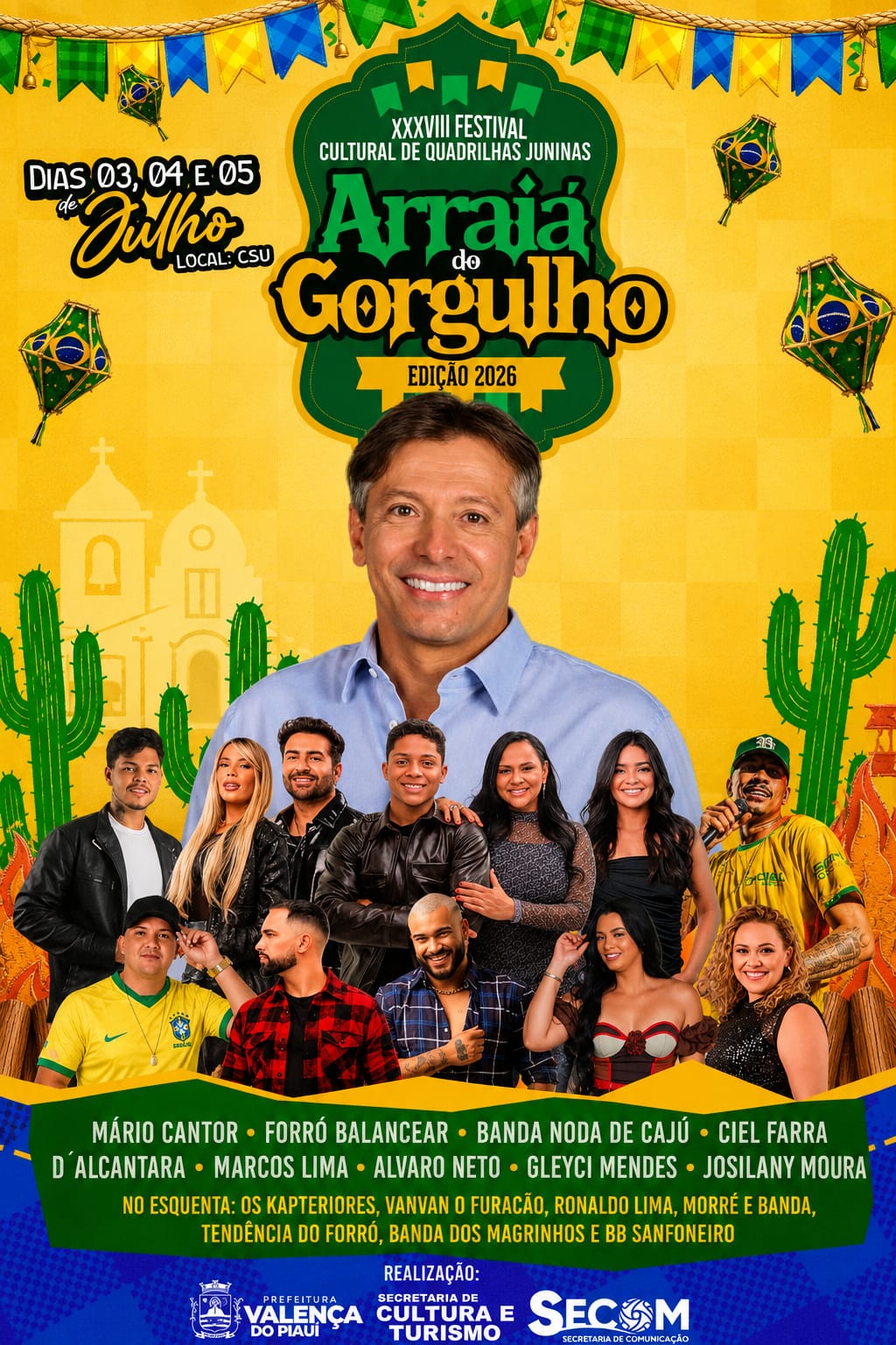 Prefeitura de Valença prepara o maior Festival de Quadrilha Junina da região