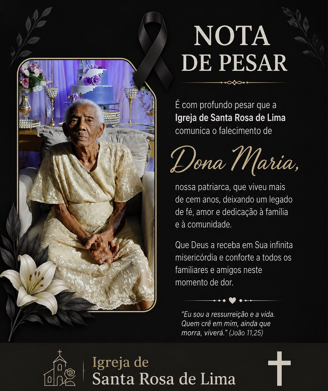 Aos 102 anos, o Povoado Taboquinha se Despede de Dona Maria de Seu Virgolino