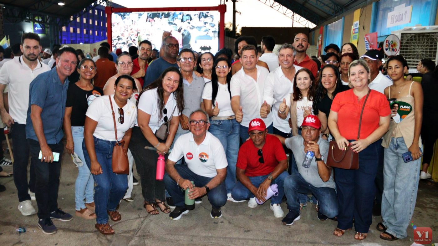 Prefeito Marcelo Costa e caravana de Valença participa de lançamento de Rafael Fonteles como candidato ao governo do Piauí